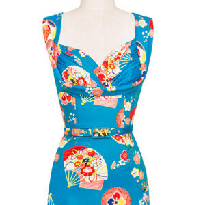 Trashy Diva Honey Child Dress Geisha Fans, NWT, 10